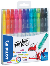 Radierbarer Fasermaler FRIXION COLORS, 12er Kunststoffetui