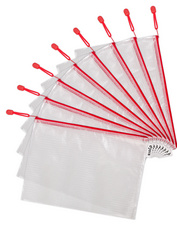 Symbolbild: Reißverschlusstaschen "ZIPPER", rot