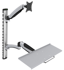 LCD-/LED-Monitorarm, mit Tastaturhalterung
