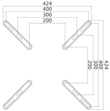 Adaptateur VESA - mesures