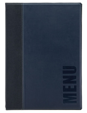 Speisekarten-Mappe TRENDY, blau