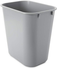Kunststoff-Papierkorb, 12,9 Liter, grau