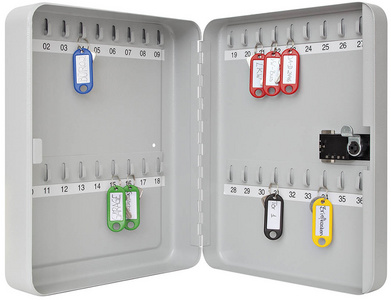 Armoire à clés avec serrure à combinaison de 3 chiffres pour 36 clés