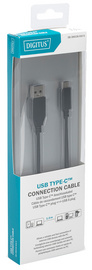 Symbolbild: USB 3.0 Anschlusskabel, USB-C Stecker - USB-A Stecker, in Blisterverpackung