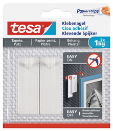  Powerstrips(R) Klebenagel - für Tapete & Putz, 2 x 1 kg