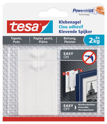  Powerstrips(R) Klebenagel - für Tapete & Putz, 2 x 2 kg