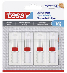 Powerstrips(R) Klebenagel - für Tapeten & Putz, 4 x 1 kg