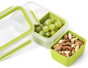 Symbolbild: Snackbox CLIP & GO, 2 Einsätze in Anwendung