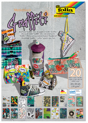 Bloc de papier à motifs "Graffiti"