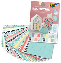 Bloc de papier à motifs "Géométrie"