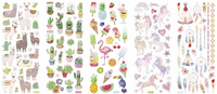 Glitzer-Sticker "Exotic", Motive