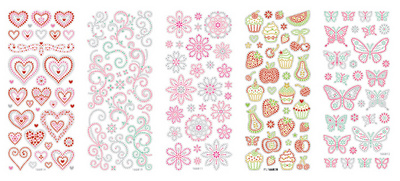 Sticker cristal "été", motifs