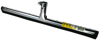 Wasserschieber Metall, schwarze Schaumstofflippe
