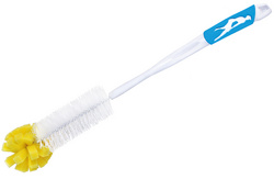 Flaschenbürste "softy", mit Schwammkopf - blau