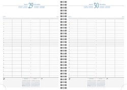 Agenda journalier de bureau "Time 29 W" - 297 x 210 mm, grille