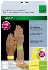Bracelets événementiels "Super Soft" fluorescent, couleurs assorties