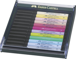 Tuschestift PITT artist pen, 12er Etui Pastellfarben