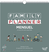 Calendrier FAMILY PLANNER MENSUEL