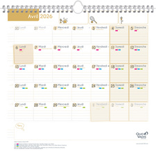Calendrier FAMILY PLANNER MENSUEL, ouvert