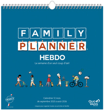    Calendrier FAMILY PLANNER HEBDO, couverture