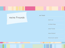Symbolbild: Innenseite "Meine Freunde"