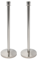 Absperrsystem CLASSIC, Chromoptik - 2er Set