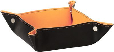 Vide-poche, orange / noir