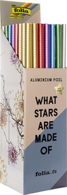 Feuille de bricolage alu "petites étoiles", présentoir