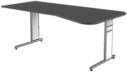 PC-Schreibtisch "Form 4", anthrazit