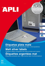 Étiquettes résistantes métalliques, laser