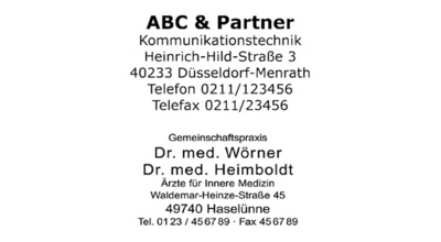 Abdruckbeispiel