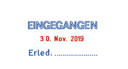 Abdruckbeispiel: 5440, EINGEGANGEN/Erled.