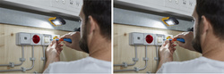 Visuel de référence: utilisation de la lampe d'inspection universelle LED SMD DL DB 43 MH