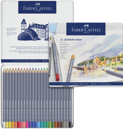 Aquarellstifte GOLDFABER, 24er Metalletui