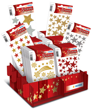 Weihnachts-Sticker MAGIC "Glittery Sterne"