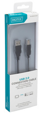 Visuel de référence: câble USB 2.0, mâle USB-A - mâle USB-B, emballage sous blister