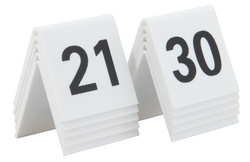 Set de numéros de table 21 - 30