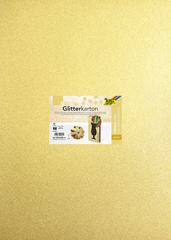 Carton à paillettes, or