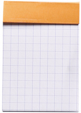 Notizblock No. 10, kariert - geöffnet