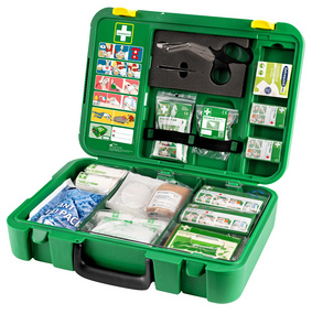 Valise de premiers secours, ouverte
