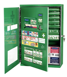 Erste-Hilfe-Schrank "Double Door", geöffnet