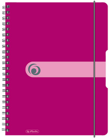 Cahier à spirales easy orga to go, framboise