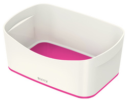 Utensilienschale My Box, weiß / pink