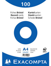 Visuel de référence: Fiches bristol A4