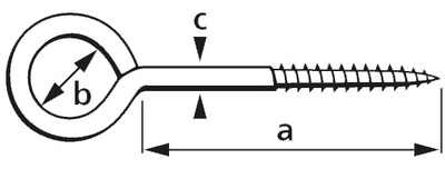 Symbolbild: Ringschraube, Piktogramm