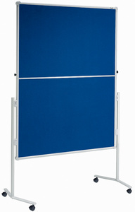 Moderationstafel professionell, klappbar - Weißwand / Textil