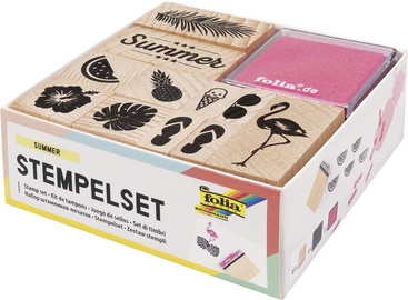Set de tampons en bois "SUMMER"