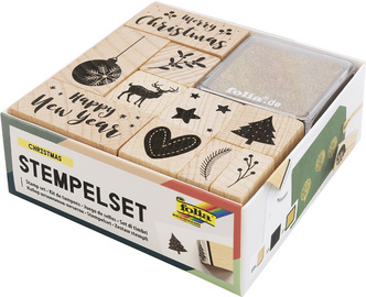 Holzstempel-Set "CHRISTMAS"