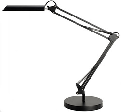 Lampe de bureau à LED SWINGO, noir, socle