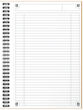 Collegeblock "NOTEBOOK", liniert, Lineatur